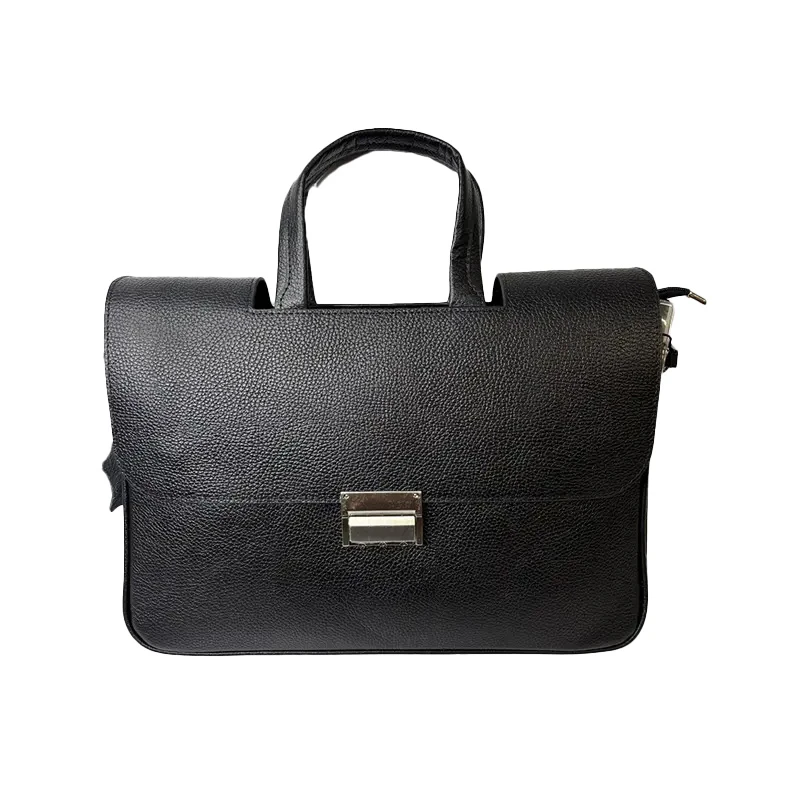 کیف دوشی دست دوز مردانه مدل وکیلی چرم فلوتر 