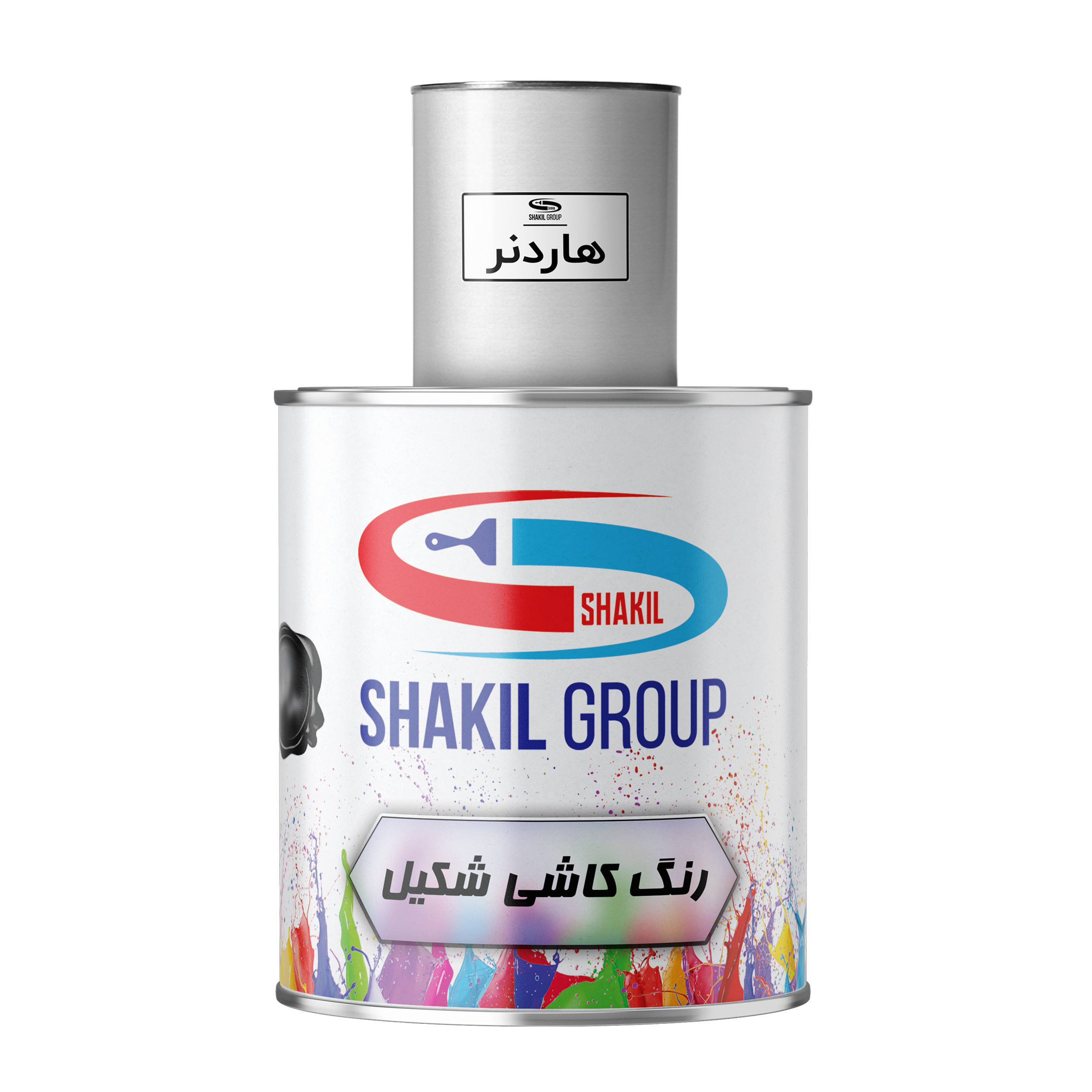 رنگ مخصوص کاشی زرد مات شکیل کد M-YLO وزن 1.2 کیلوگرم به همراه هاردنر