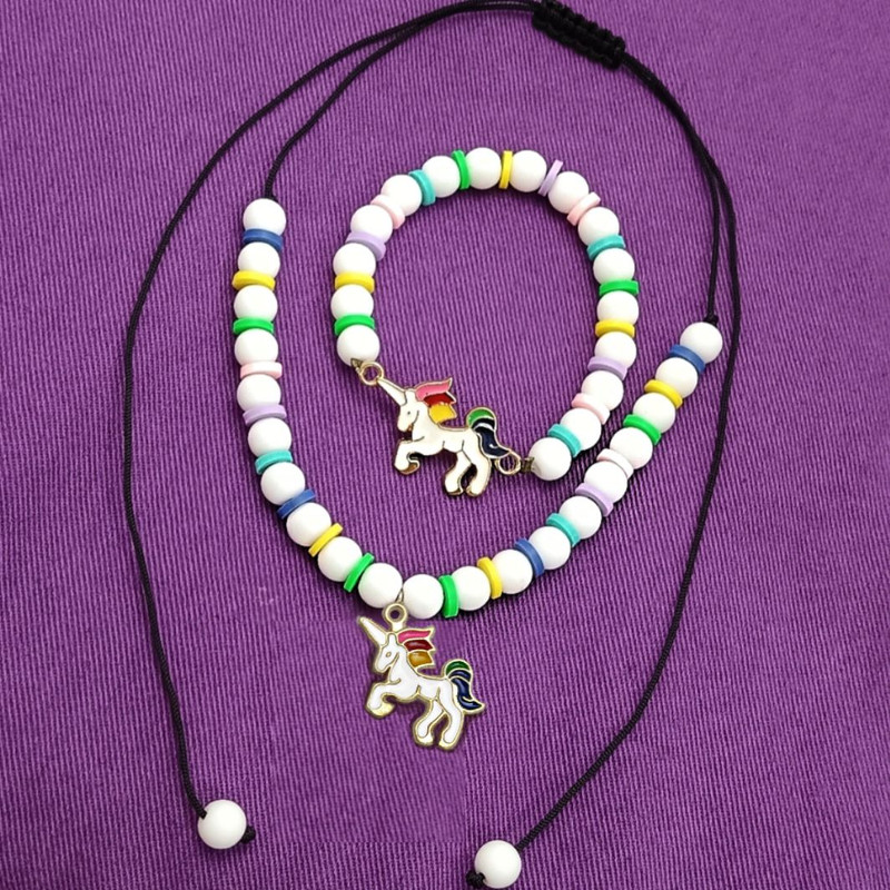 نیم ست دخترانه مدل اسب تک شاخ