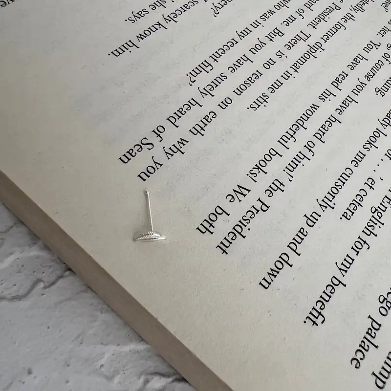 پیرسینگ نقره زنانه مدل  برگ کد P4615