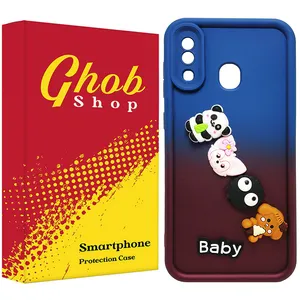 کاور قاب شاپ مدل سولید عروسکی طرح Baby مناسب برای گوشی موبایل سامسونگ Galaxy A20 / A30