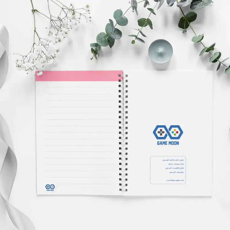 دفتر یادداشت باژیکان طرح بلک پینک 2022 کد 20111319 به همراه فتوکارت مجموعه 64 عددی