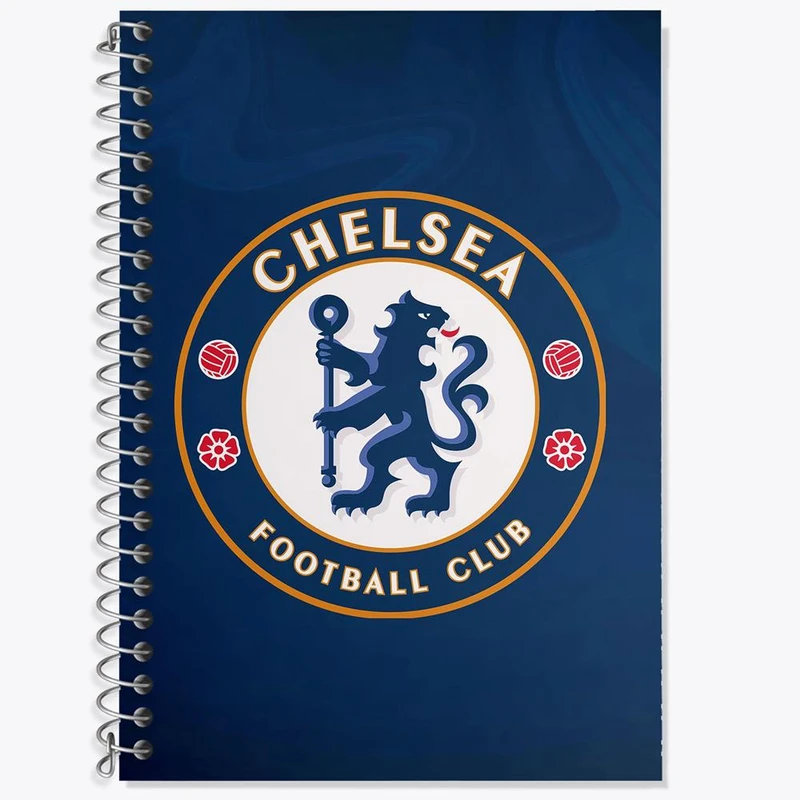 دفتر زبان 50 برگ خندالو مدل دو خط طرح باشگاه چلسی کد 26547