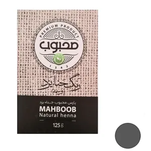 رنگ مو  پارس محبوب حناء یزد  مدل 13 وزن 125 گرم  رنگ مشکی