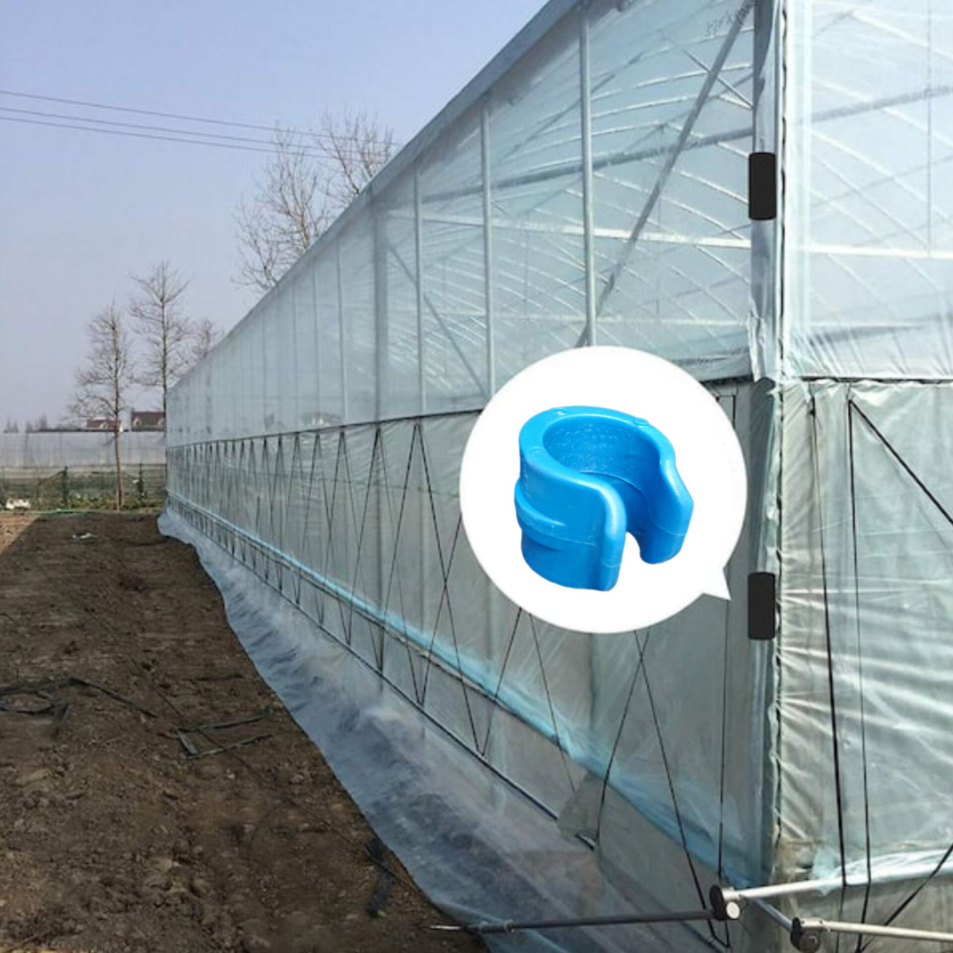 بست پلاستیک گلخانه مدل A-1200 بسته 20 عددی