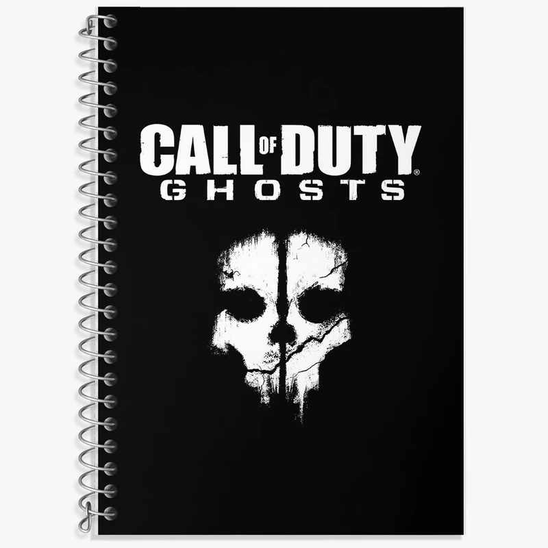 دفتر زبان 50 برگ خندالو مدل دو خط طرح کال اف دیوتی (Call of duty) کد F293