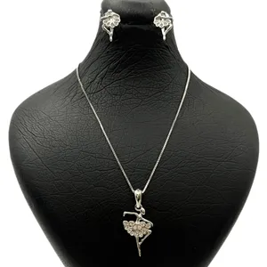 نیم ست نقره زنانه مدل رها 6279