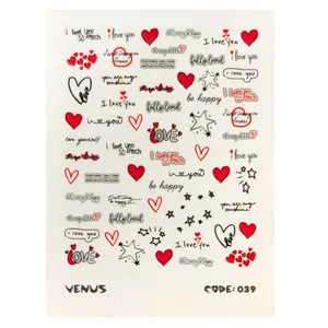 برچسب لنز ناخن مدل ونوس کد 039