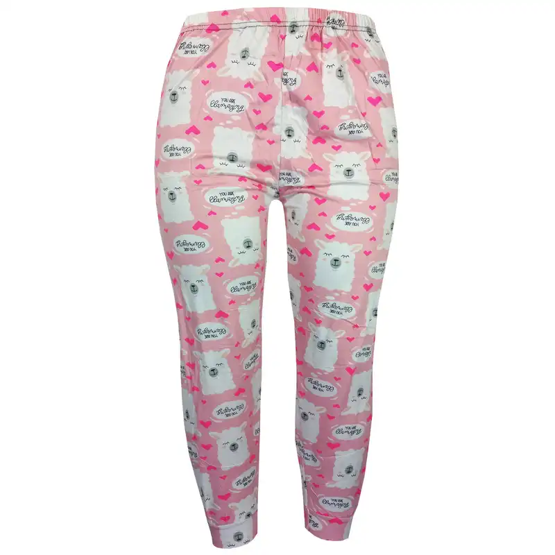 شلوار زنانه مدل LLAMA رنگ صورتی