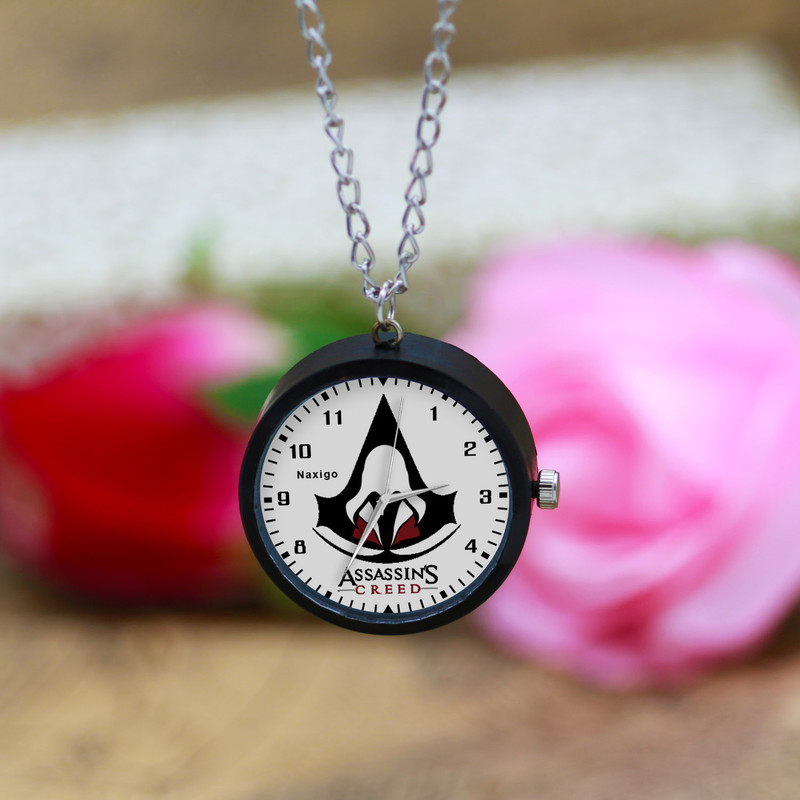 ساعت گردنبندی عقربه ای ناکسیگو مدل Assassin Creed کد NF12772 ساعت گردنبندی عقربه ای ناکسیگو مدل Assassin Creed کد NF12772