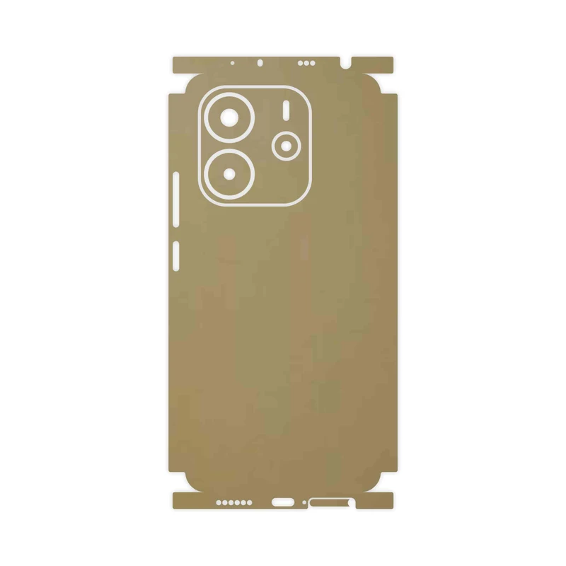 برچسب پوششی ماهوت مدل Matte-Gold-FullSkin مناسب برای گوشی موبایل شیائومی Redmi Note 14 4G