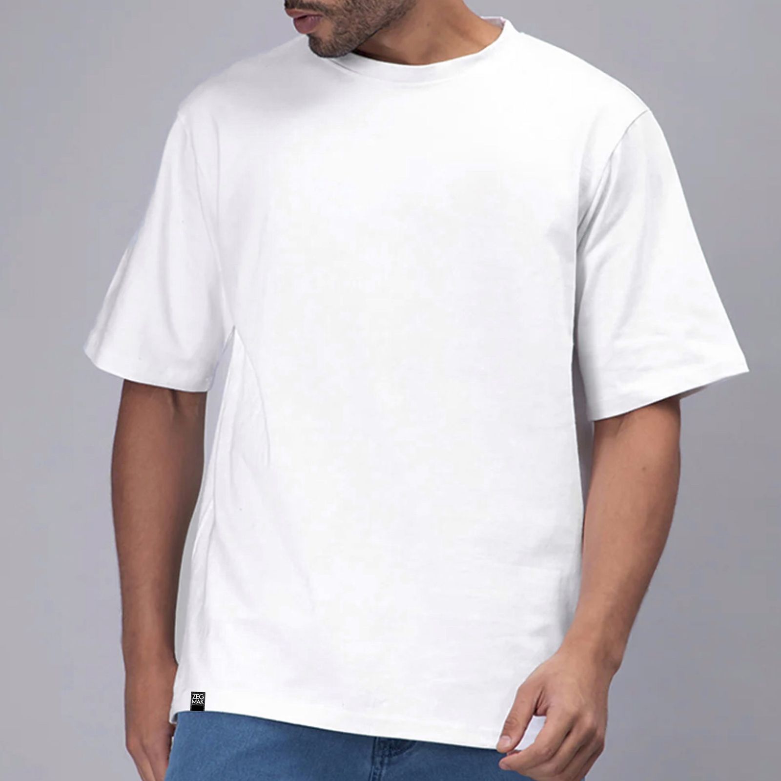 تیشرت اورسایز آستین کوتاه مردانه زگماک مدل بیسیک -  - 1