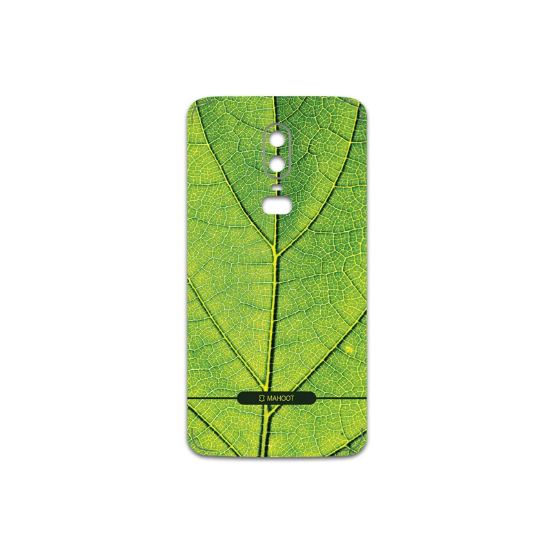 برچسب پوششی ماهوت مدل Leaf-Texture مناسب برای گوشی موبایل وان پلاس 6