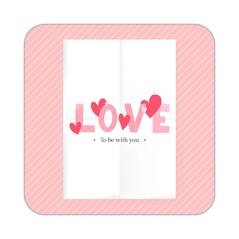 زیر لیوانی کاکتی طرح عاشقانه مدل mp40670