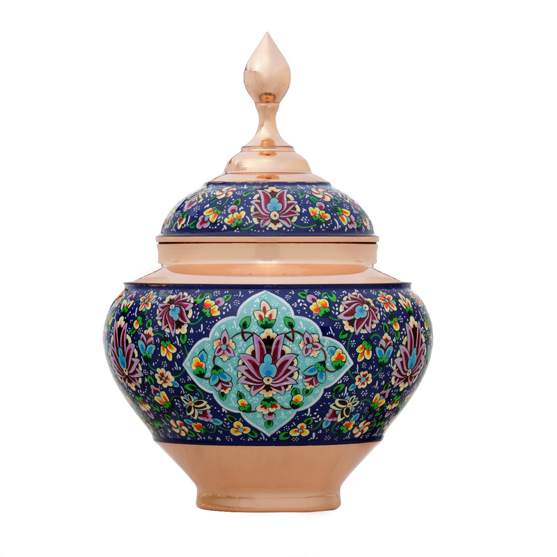 قندان مسی میراث  طرح سیب مدل مس و پرداز کد MP022