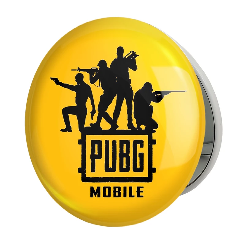 آینه جیبی خندالو طرح بازی پابجی PUBG مدل تاشو کد 3775 