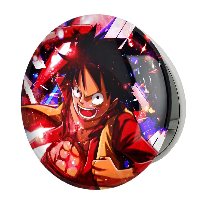 آینه جیبی خندالو طرح لوفی دی مانکی انیمه وان پیس One Piece مدل تاشو کد 11421 