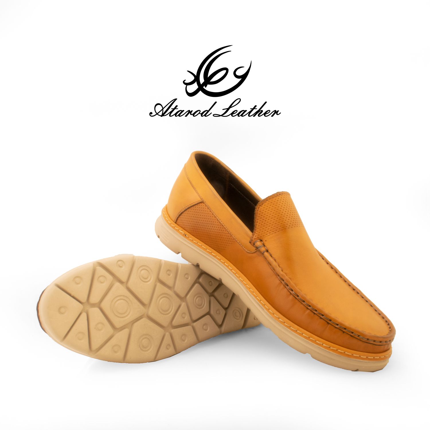 کفش کالج مردانه چرم عطارد مدل چرم طبیعی کد SH297 -  - 3