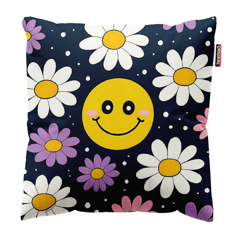 کوسن پاد آفرین طرح گل سایز 30*30 سانتی متر