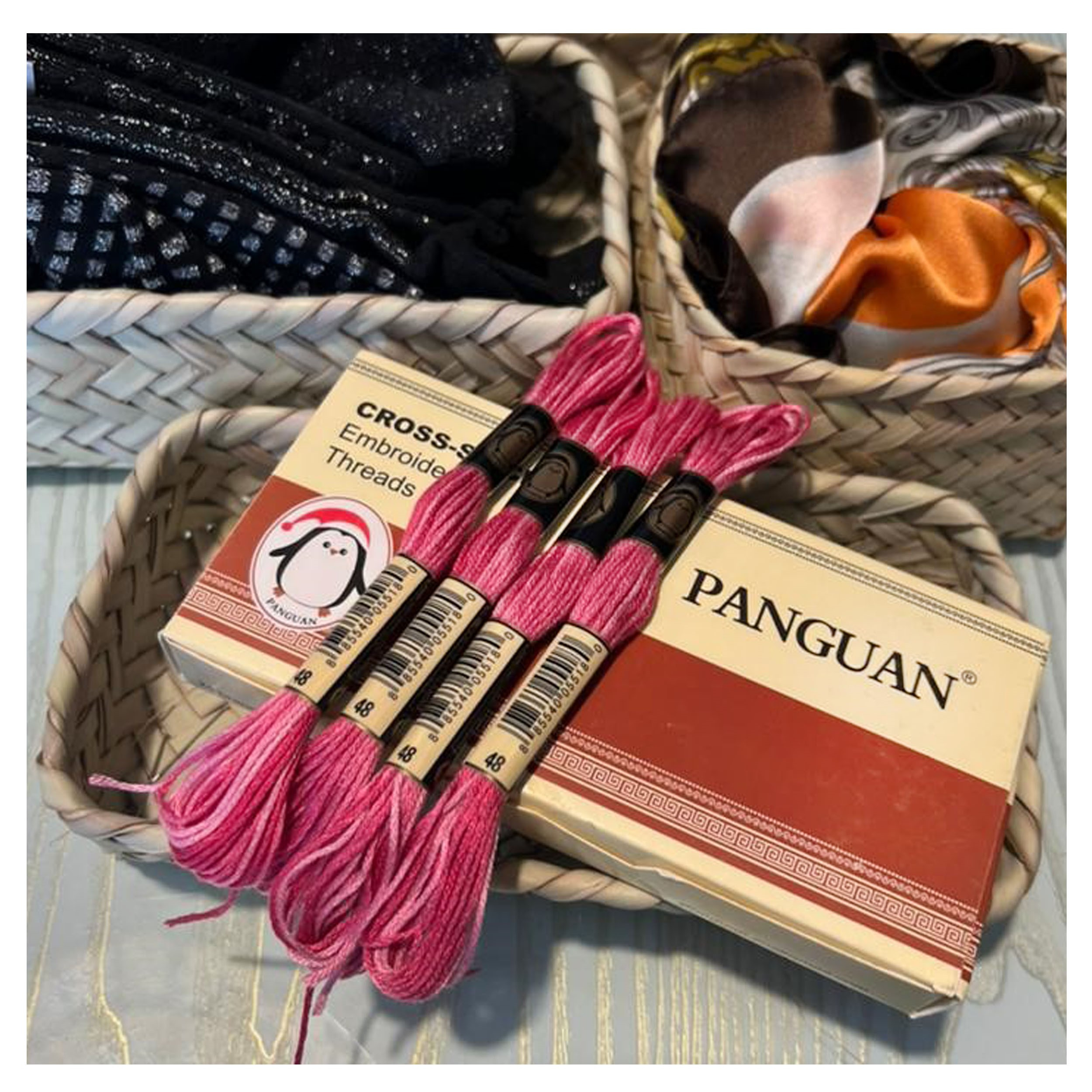 نخ گلدوزی پنگوئن مدل PNG-06 کد P-48 مجموعه 6 عددی