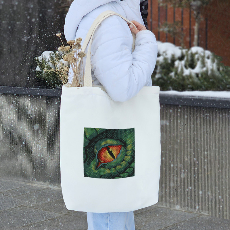 ساک خرید خندالو طرح چشم اژدها کد 10329