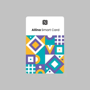 تگ NFC مدل کارت ویزیت هوشمند طرح فیروزه