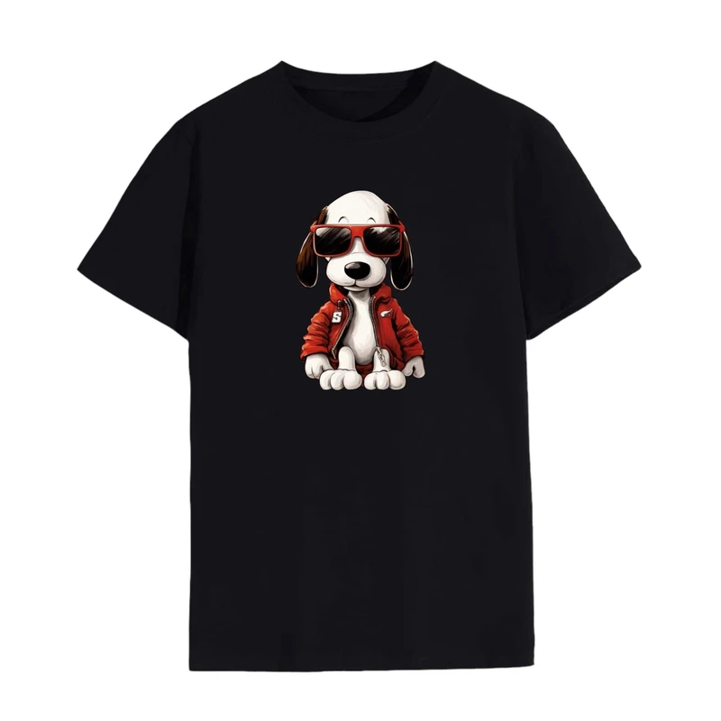 تی شرت لانگ آستین کوتاه زنانه مدل اسنوپی کد 50