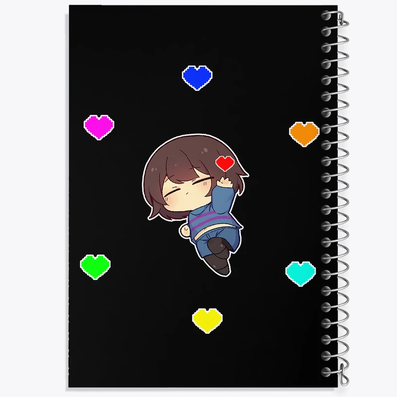 دفتر شطرنجی 50 برگ خندالو مدل بازی آندرتیل (Undertale) کد 31738