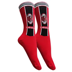 جوراب ساق بلند مردانه تن پوش هنگامه مدل پنبه کش اسپرت فوتبالی آث میلان