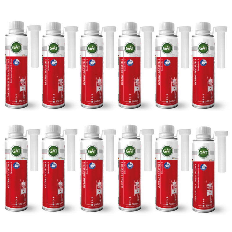 اکتان بوستر 3 پوینت و تمیزکننده سیستم سوخت رسانی گات مدل FO3 حجم 300 میلی لیتر بسته 12 عددی