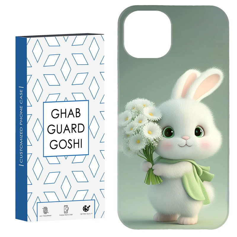 کاور قاب گارد گوشی طرح خرگوش کد Dimo-363 مناسب برای گوشی موبایل اپل iPhone 13 / 14