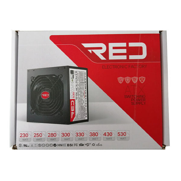 منبع تغذیه کامپیوتر رد مدل hunter 250w 1