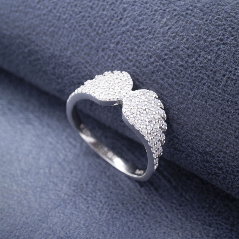 انگشتر نقره زنانه مدل بال فرشته AMT-R170