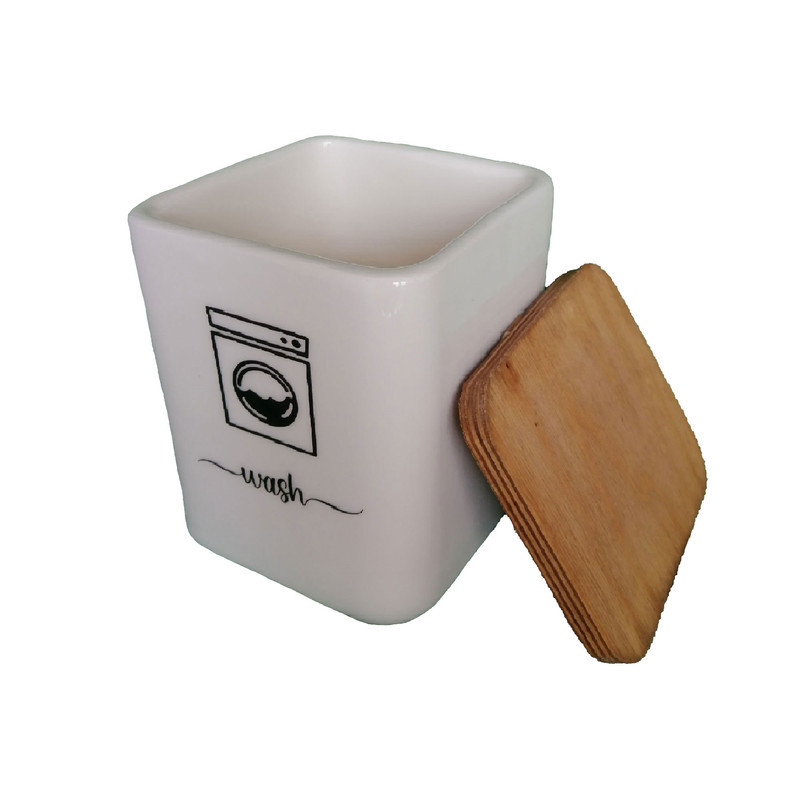 ظرف پودر رختشویی مدل سرامیکی کد Wash