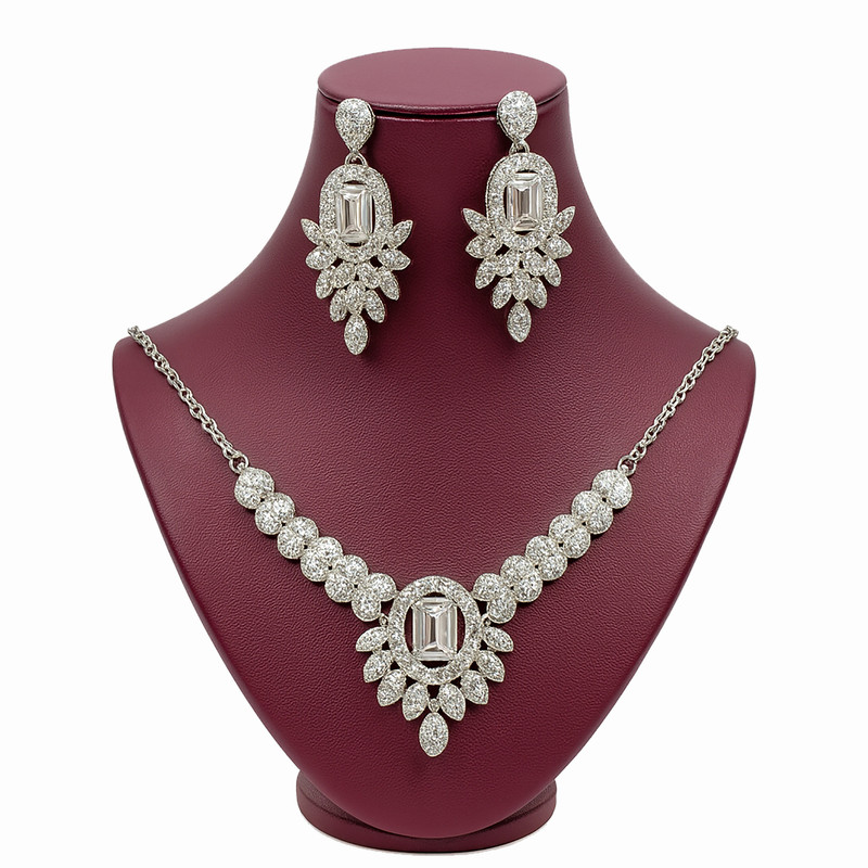 نیم ست زنانه فشن جویلری مدل Aria luxe کد FJ21