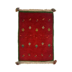 گبه فرش دستباف نیم متری مدل بافت قشقای شیراز کد NKP-sgp37