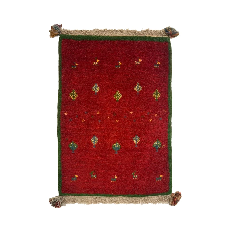 گبه فرش دستباف نیم متری مدل بافت قشقای شیراز کد NKP-sgp37