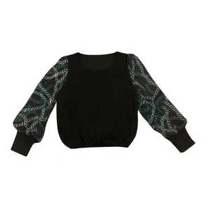 بلوز آستین بلند یقه گرد زنانه مدل ASTEE11