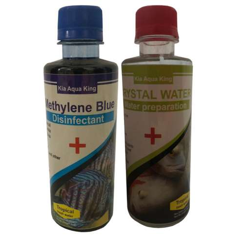 محلول ضدعفونی کننده آب آکواریوم مدل MS-2 حجم 250 میلی لیتر به همراه شفاف کننده آب آکواریوم