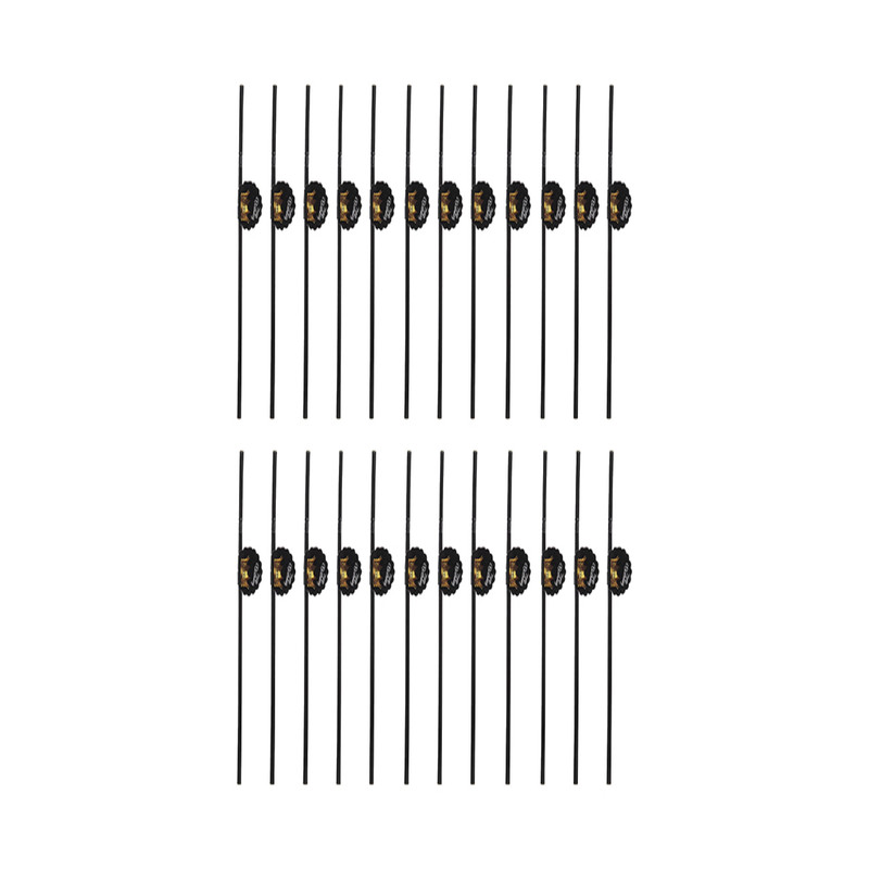 نی نوشیدنی یکبار مصرف مدل تاج مجموعه 12 عددی