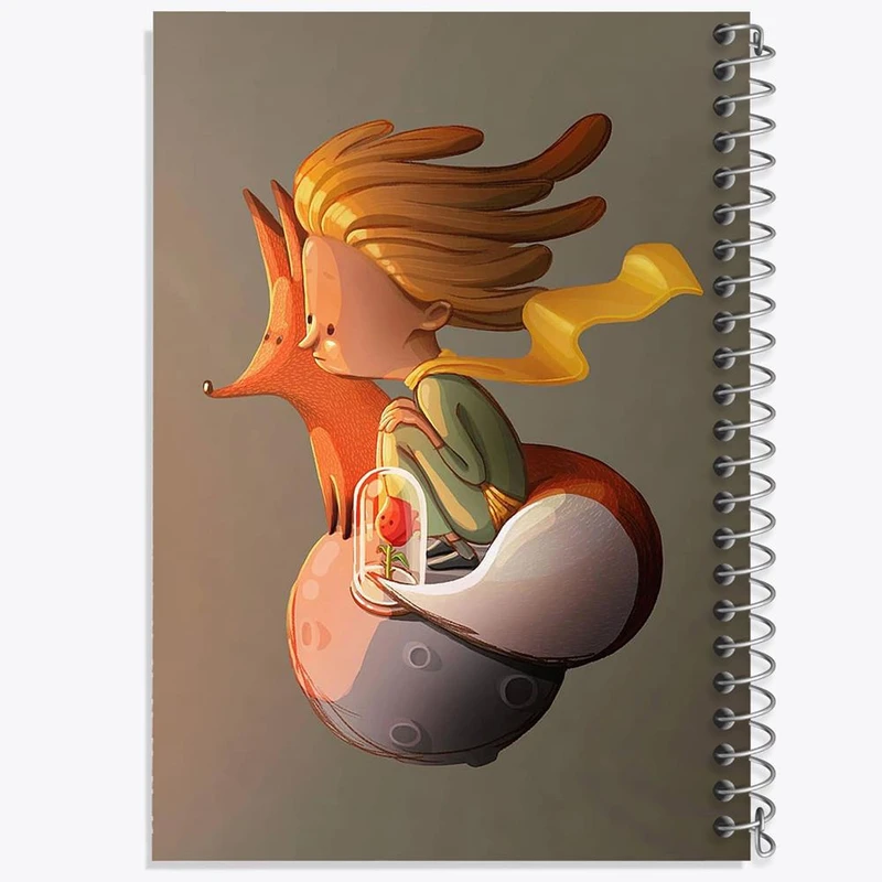 دفتر ژورنال نویسی 50 برگ خندالو مدل نقطه ای طرح شازده کوچولو کد 25773