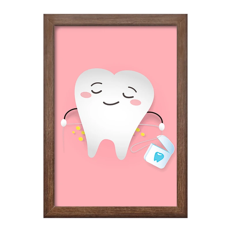 تابلو خندالو طرح دندان و دندان پزشکی کودکانه کد 36708