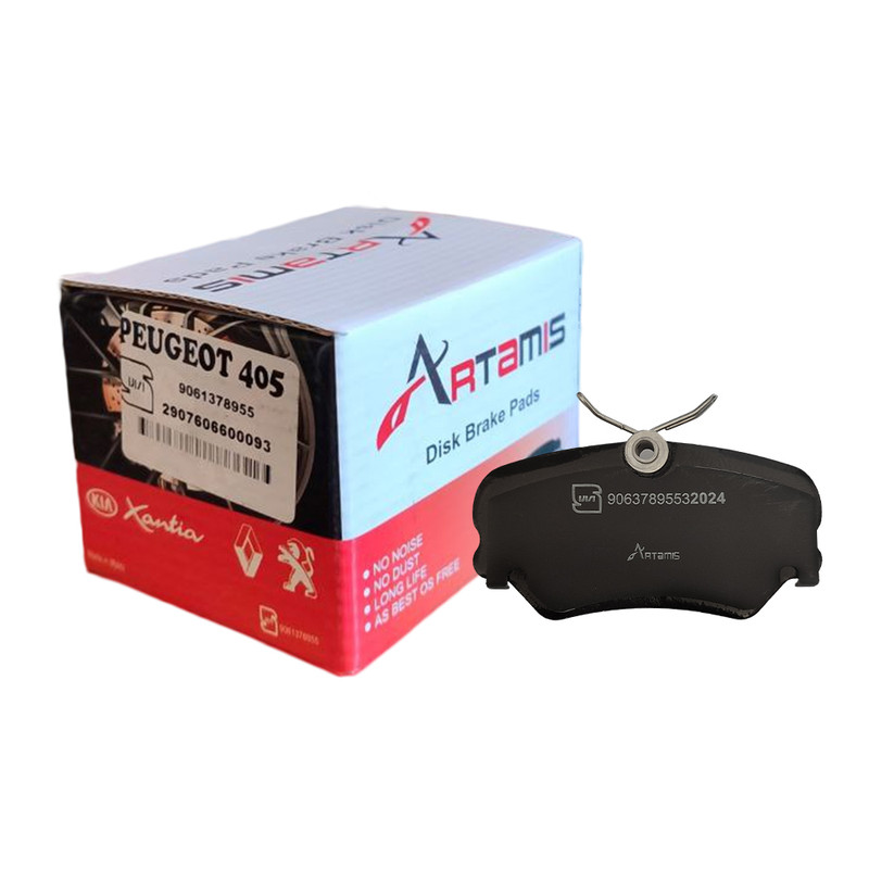 لنت ترمز جلو آرتامیس مدل A-T104 مناسب برای پژو 405