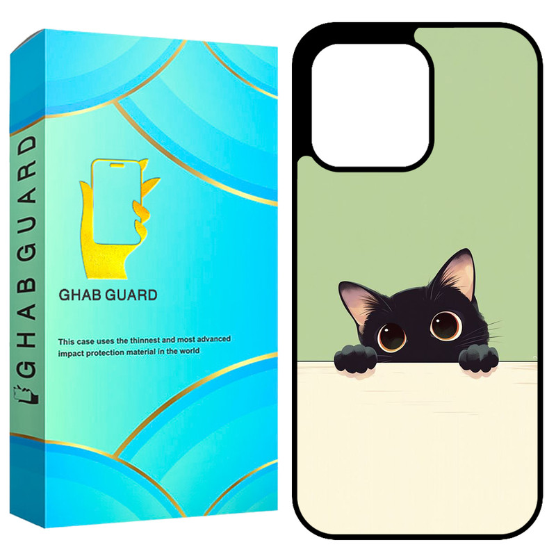  کاور قاب گارد طرح گربه مدل GCHP13P مناسب برای گوشی موبایل اپل iPhone 13 Pro