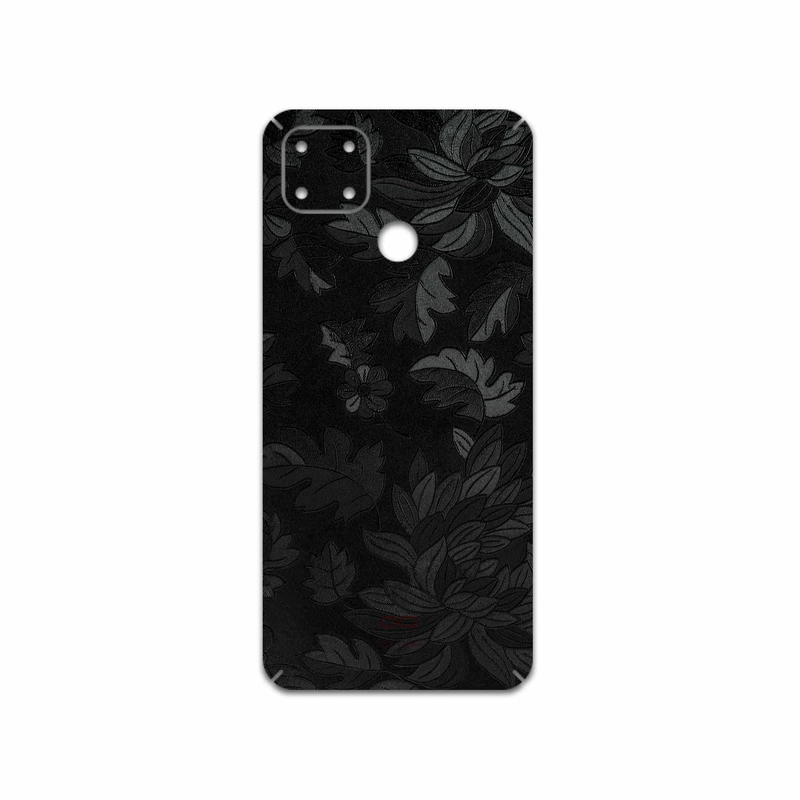 برچسب پوششی ماهوت مدل Black-Wildflower مناسب برای گوشی موبایل ریلمی C25s