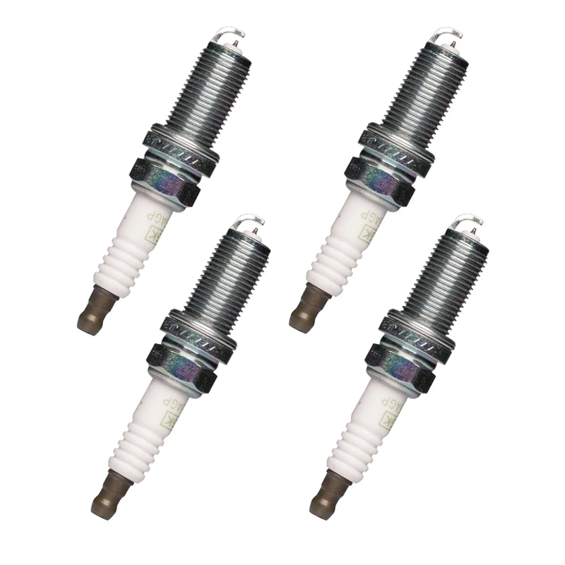 شمع خودرو ان جی کی مدل LFR5AGP 5018 جی پاور سوزنی پایه بلند تک پلاتین مناسب برای پژو ۲۰۷ بسته ۴ عددی