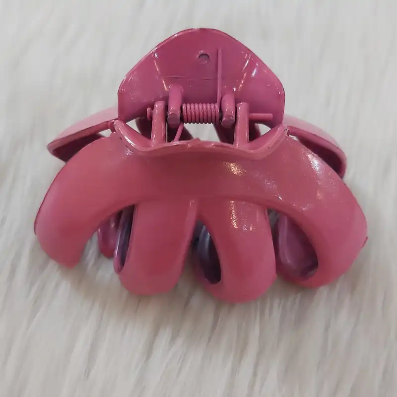 کلیپس مو زنانه مدل گوجه ای خرچنگی کد clp414