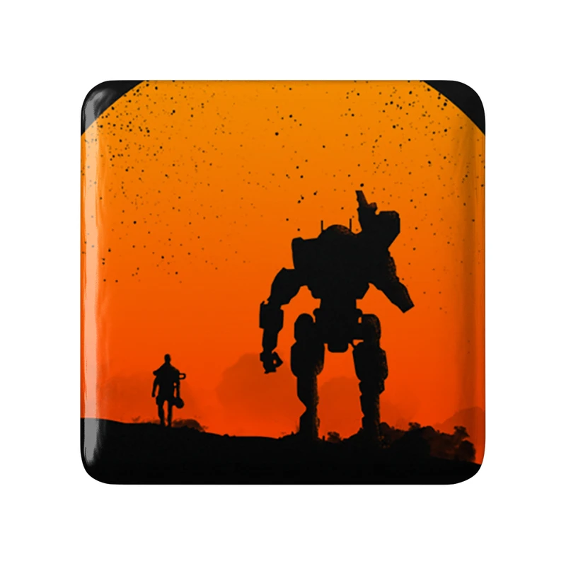 مگنت خندالو طرح بازی تایتان فال (Titanfall) مدل مربعی کد 32586