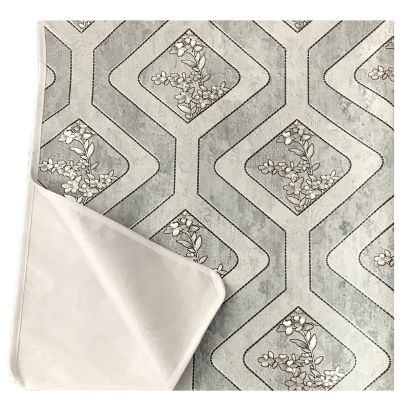 سفره 3 نفره مدل لوتوس طرح پشت نخی  کد 05 سایز 100×70 سانتی متر