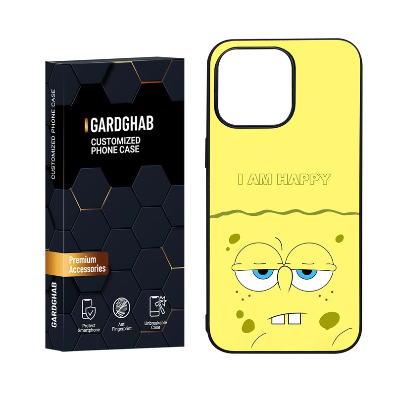 کاور گارد قاب مدل دور ژله ای پشت گلس فانتزی مناسب برای گوشی موبایل اپل iPhone 15 Pro Max